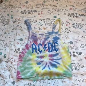 Multi colored, AC/DC crop top